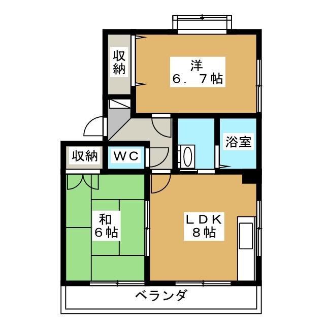 オラシオン平和町の間取り