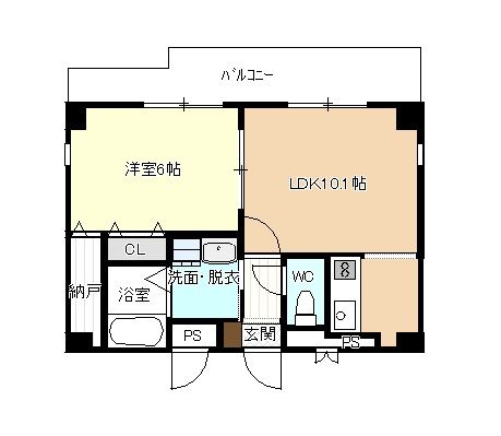 名古屋市中川区篠原橋通のマンションの間取り