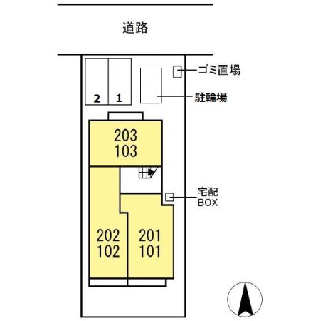 【アビテ那加門前町の駐車場】