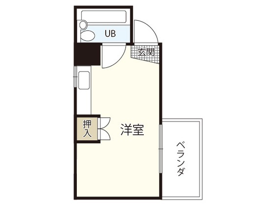 広島市南区宇品海岸のマンションの間取り