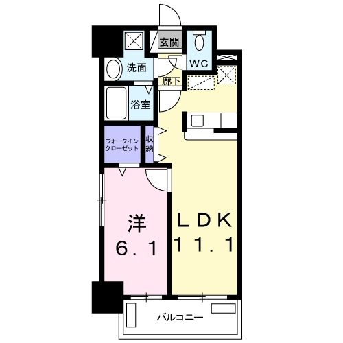 エヴァーグリーンＲの間取り