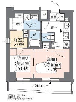 大田区山王のマンションの間取り