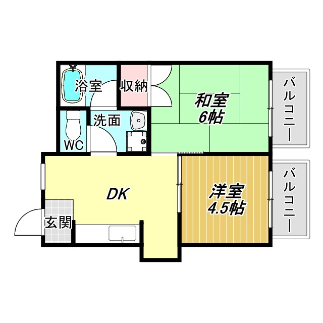 ロイヤルハイツ南の間取り