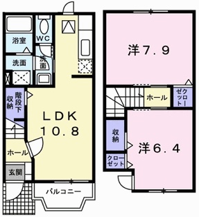 エレガント・河東の間取り