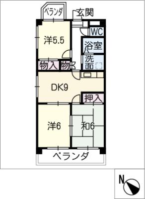 東浦カルチャービルの間取り