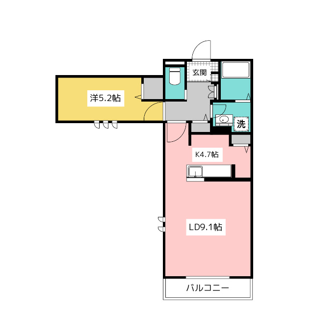 ＴＨ－Ｍａｉｓｏｎ　Ｍｉｙｏｓｈｉ－Ｋａｍｉの間取り