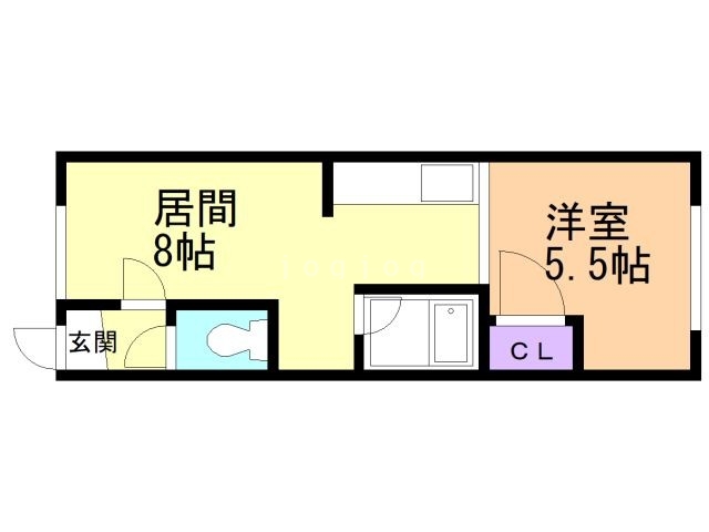 ルーベデンス新道東の間取り