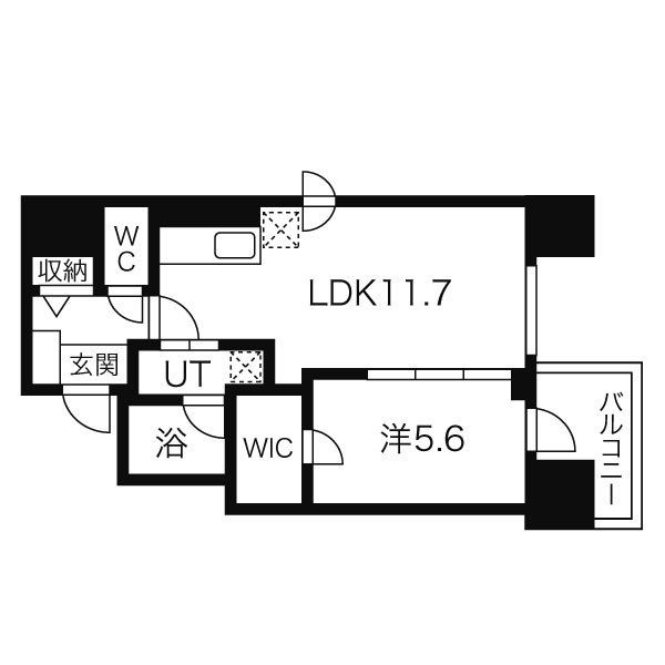 マストライフ南４条の間取り