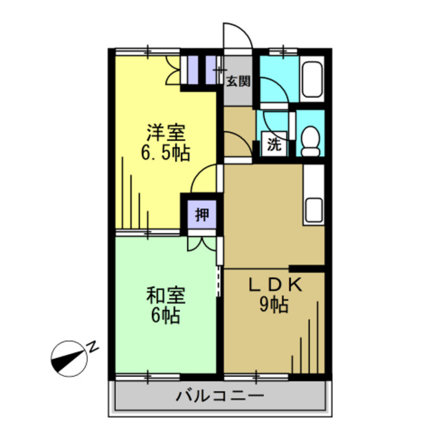 【サニーコート山崎の間取り】