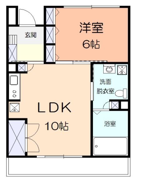 小田原市南鴨宮のマンションの間取り