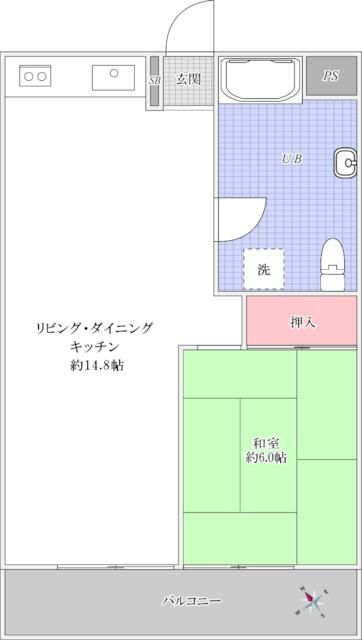 コーポサンライズの間取り