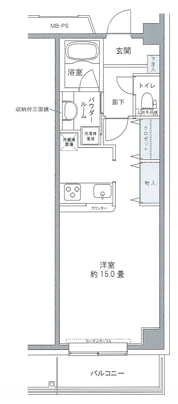 江東区豊洲のマンションの間取り