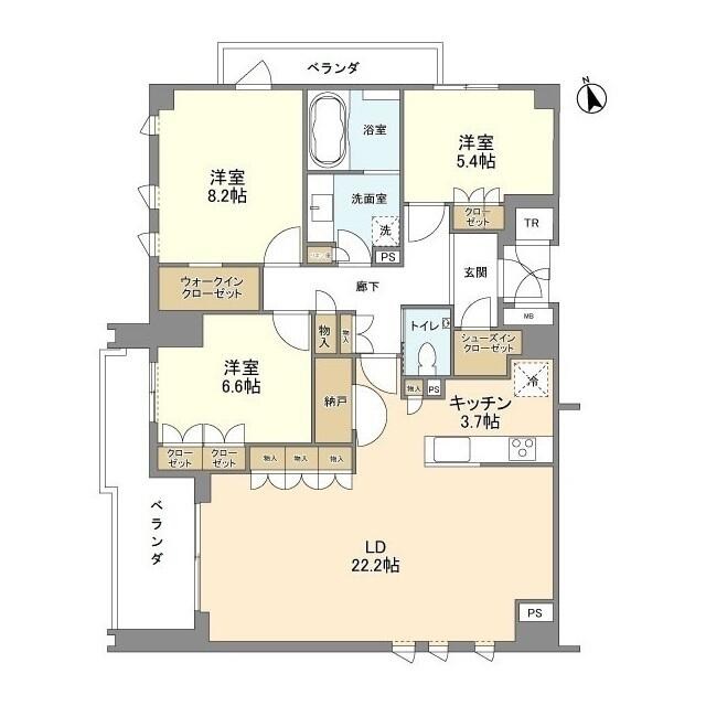 【瀬田の杜 Garden&Terrace A棟の間取り】