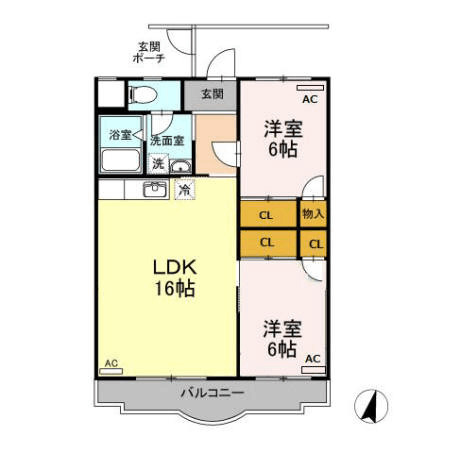 胡蝶羽根井の間取り