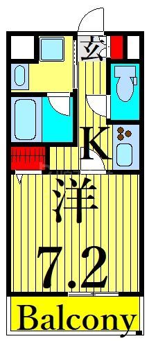 レフィールオーブ町屋駅前の間取り