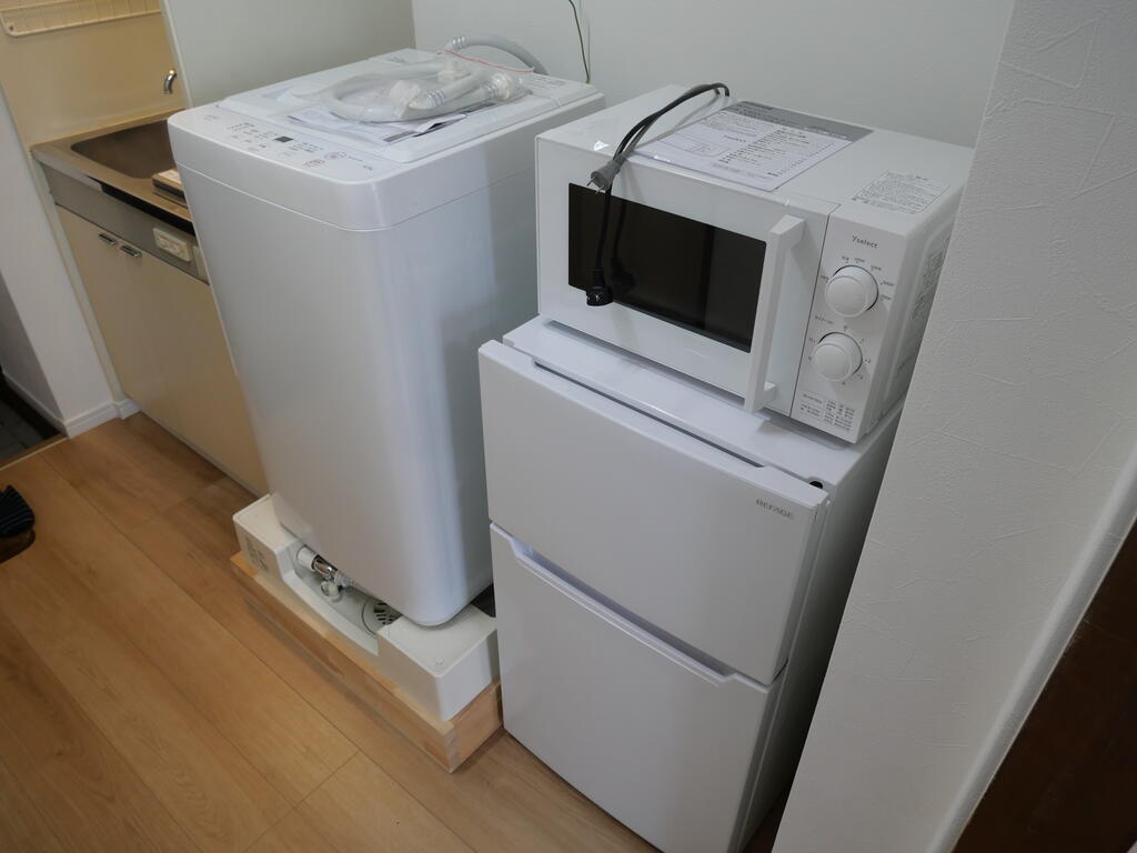 その他設備　新品冷蔵庫・電子レンジ