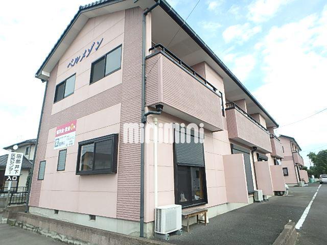 建物外観　インパクトの強い綺麗なピンク系の外観です！