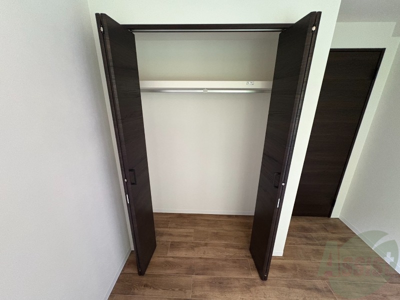 収納　洋室にはクローゼットがあるのですっきり片付きそうです。