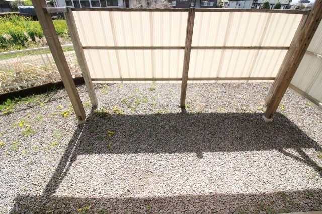 眺望　駐車場です