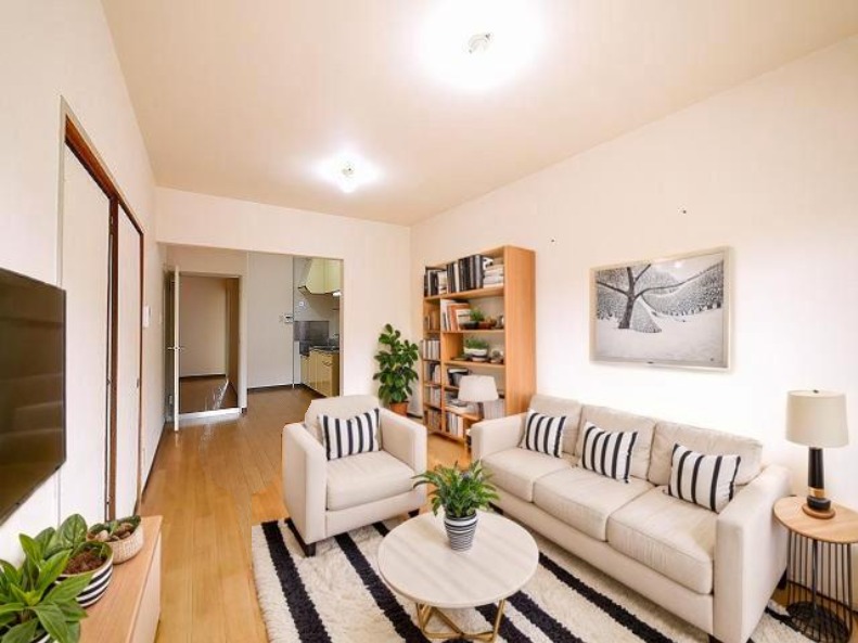 居室・リビング　CGで家具等を配置したもので家具等は含まれません