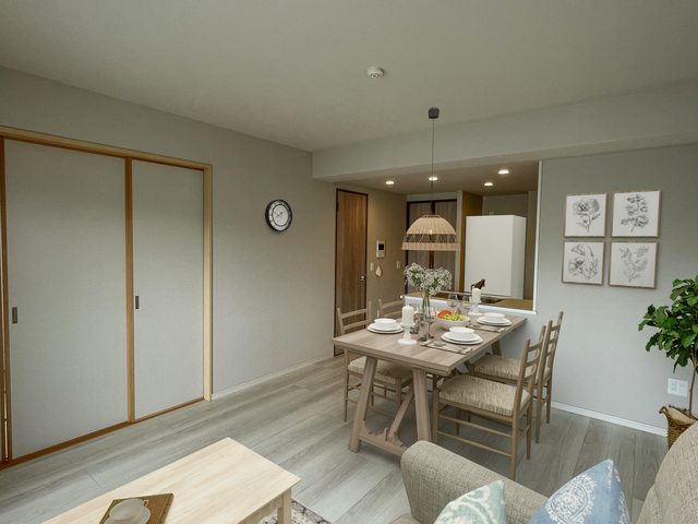 居室・リビング　こちらの家具はＣＧです。家具付きではございません。