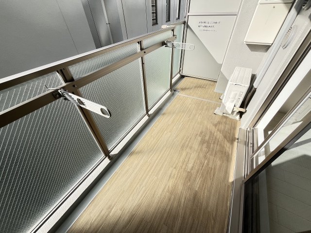 バルコニー　落ち着いた時間を過ごせるバルコニーです