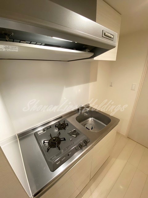 キッチン　2口ガスコンロ付きシステムキッチン♪