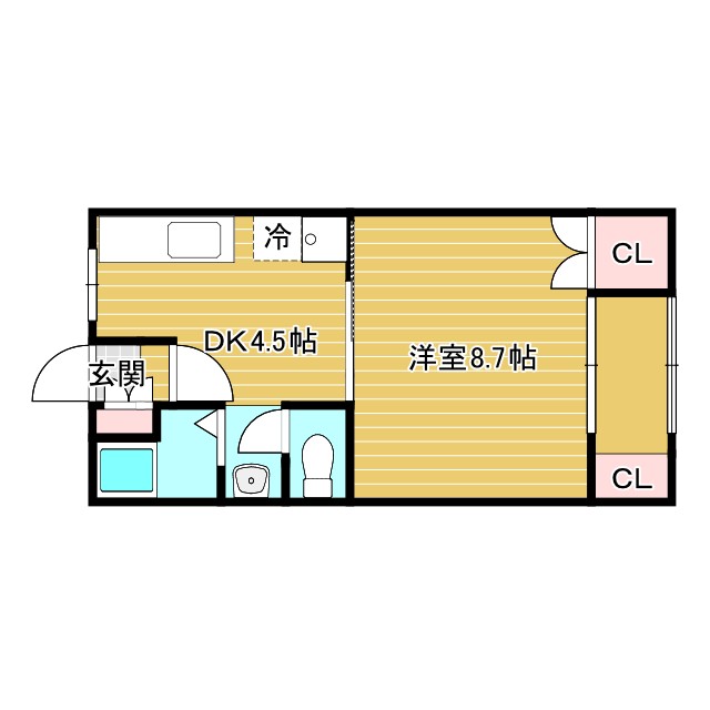 岡本梅林住宅 5号棟の間取り写真
