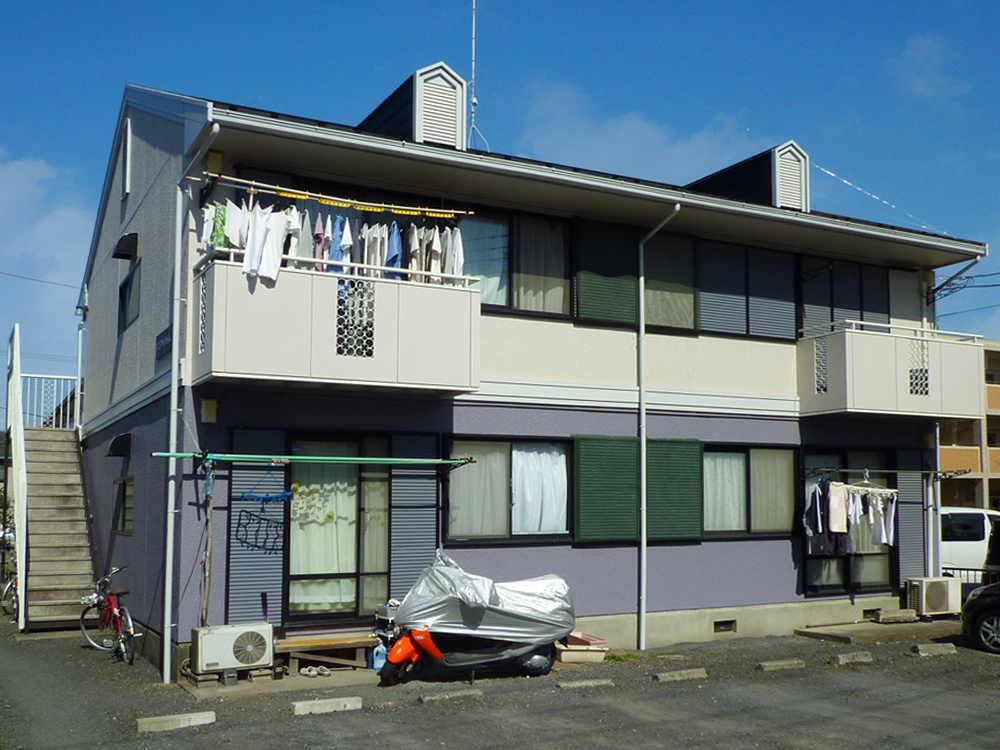 建物外観　敷0礼0で初期費用がお得！設備充実！2階角部屋の募集です！
