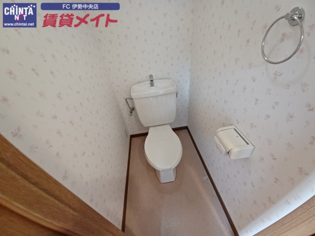 トイレ　同物件別部屋の写真