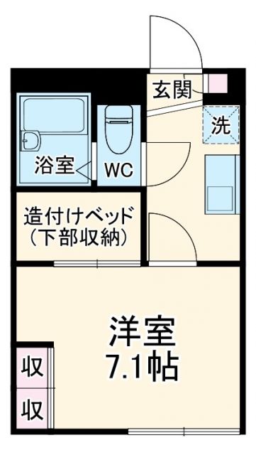 レオパレスティンカーベルの間取り写真