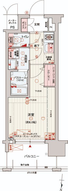 レオンコンフォート梅田北の間取り写真