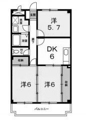 松風壱番館の間取り写真