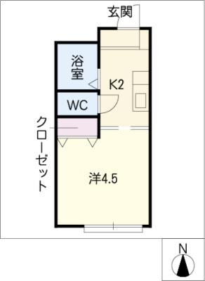 サンハイツ長坂B棟の間取り写真