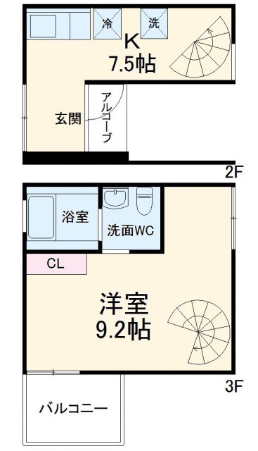 コンフォータブル中原の間取り写真