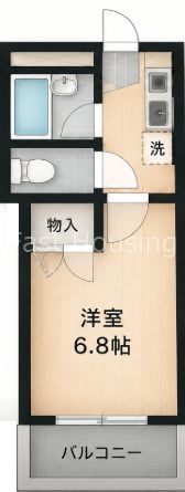 西武新宿線 上井草駅 徒歩4分 5階建 築29年の間取り写真