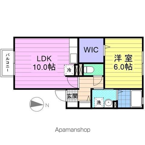 ＪＲ東北本線 利府駅 徒歩26分 2階建 築21年の間取り写真