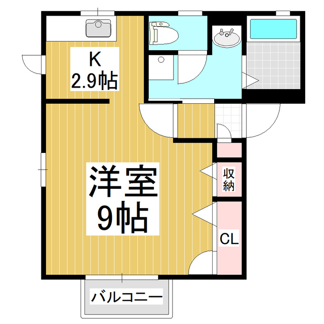 シャルム城東B棟の間取り写真