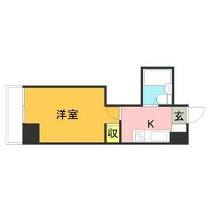地下鉄箱崎線 呉服町駅 徒歩6分 10階建 築36年の間取り写真