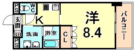 ベルファース尼崎の間取り写真