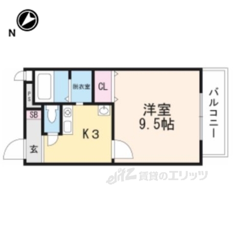 コテージ千秀石部の間取り写真