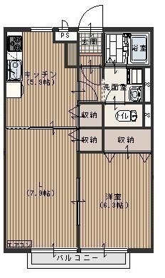 コンフォートフォレストの間取り写真