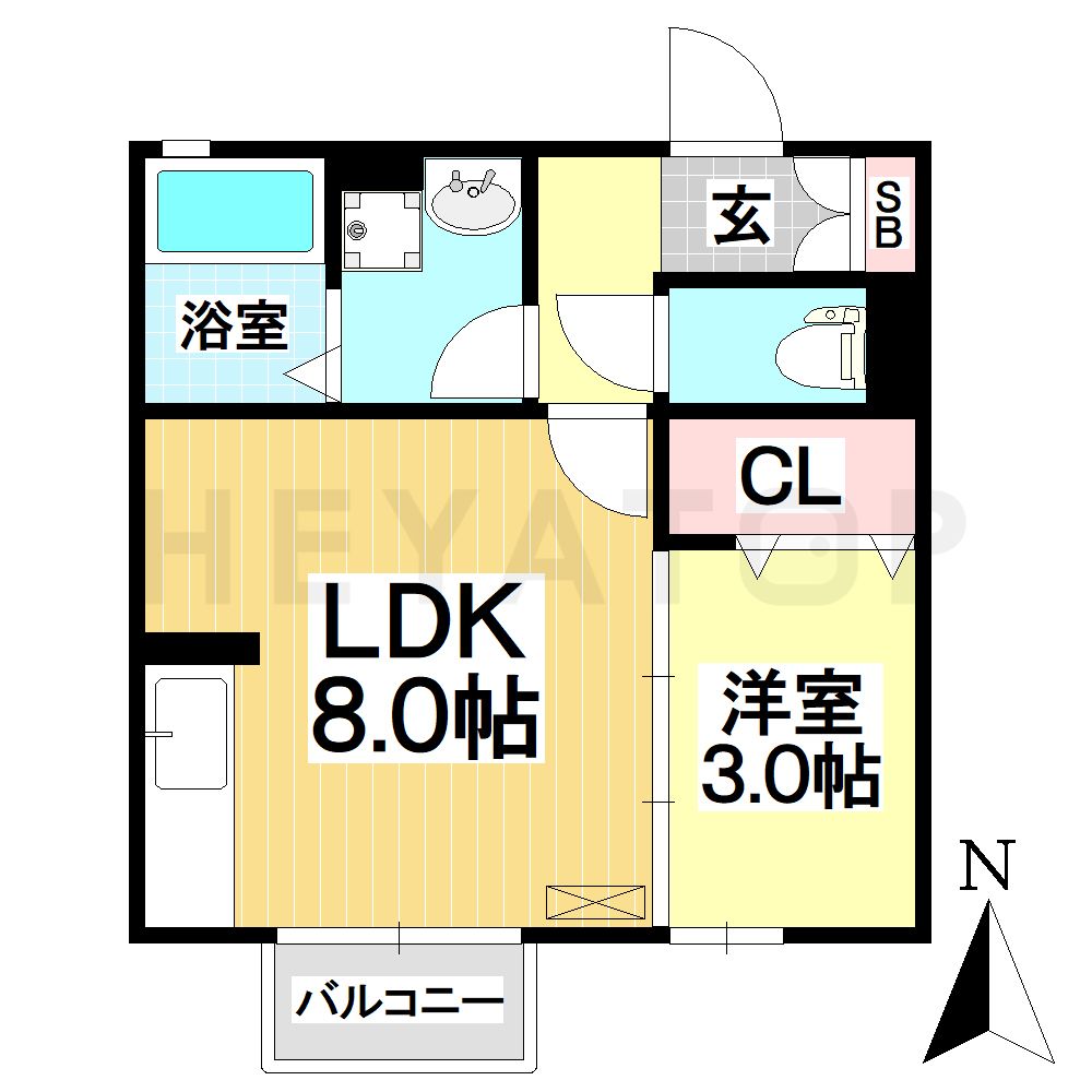 ＪＲ東海道本線 笠寺駅 徒歩14分 2階建 築21年の間取り写真