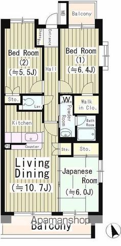 ファインクレスト若葉台の間取り写真