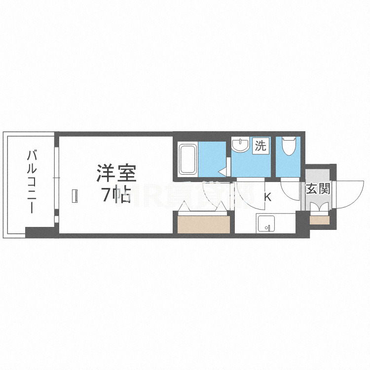 地下鉄千日前線 今里駅 徒歩8分 11階建 築6年の間取り写真