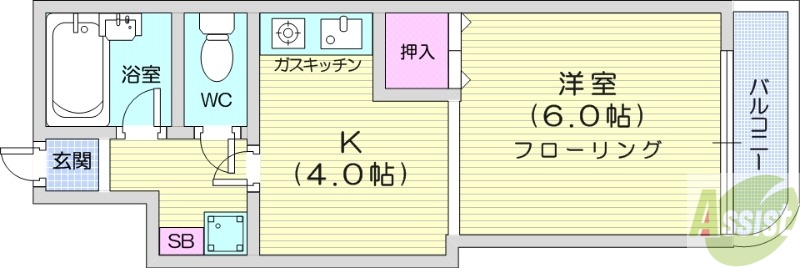 グレース22の間取り