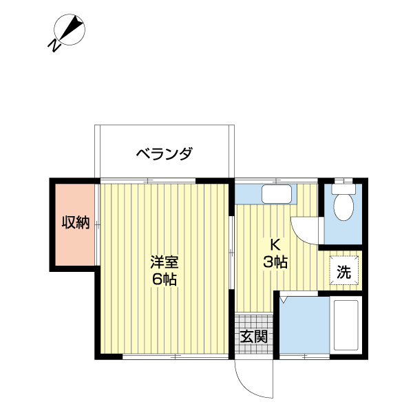 細貝ハイツの間取り