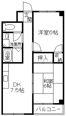 パルティールマンション　２階の間取り