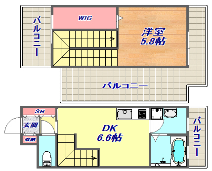 ＬＥＧＡＬＡＮＤ甲南山手の間取り