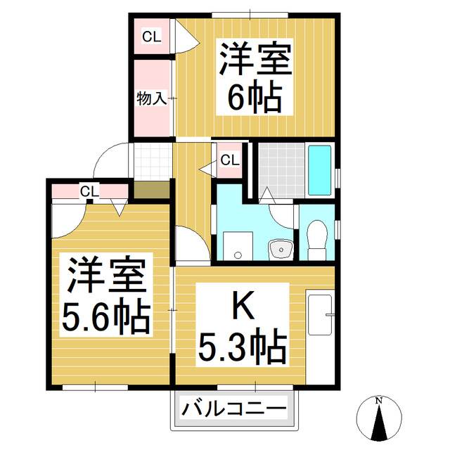 フォーレスサンリバーの間取り